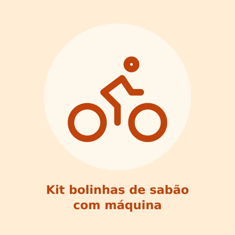 Kit bolinhas de sabão com máquina