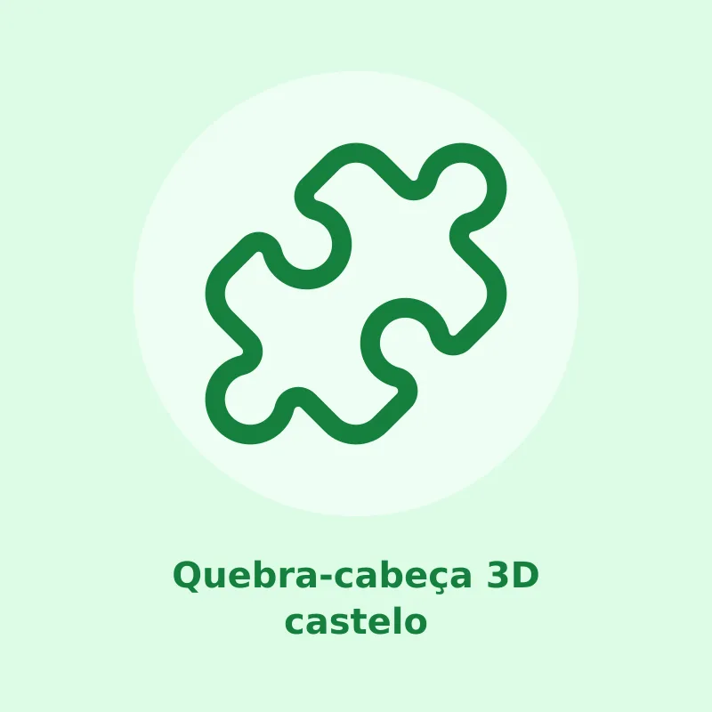 Quebra-cabeça 3D castelo