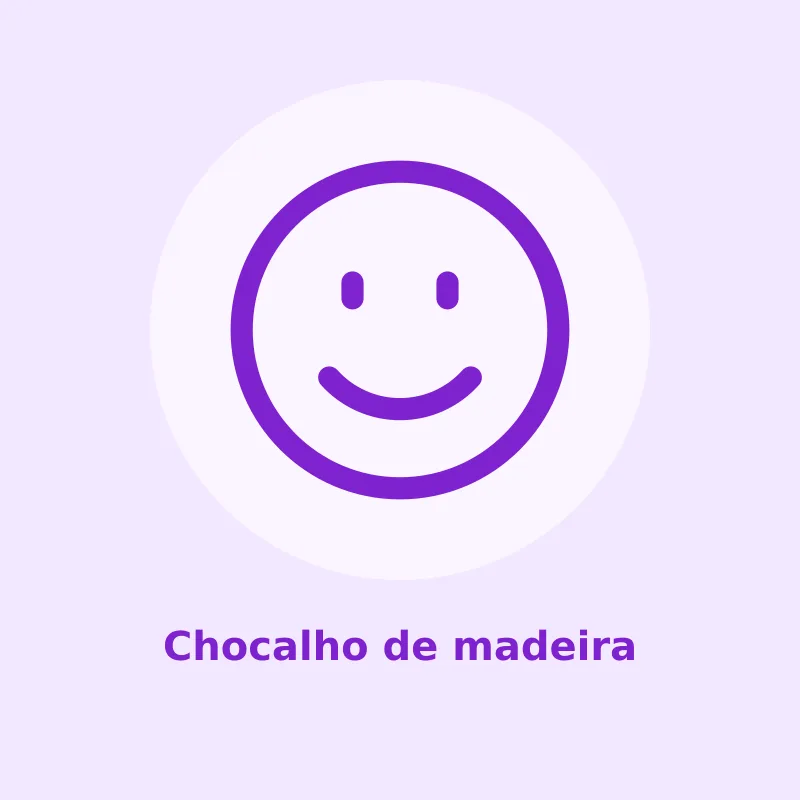 Chocalho de madeira