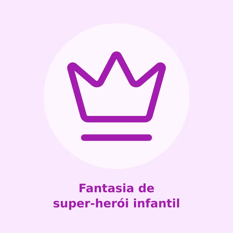 Fantasia de super-herói infantil