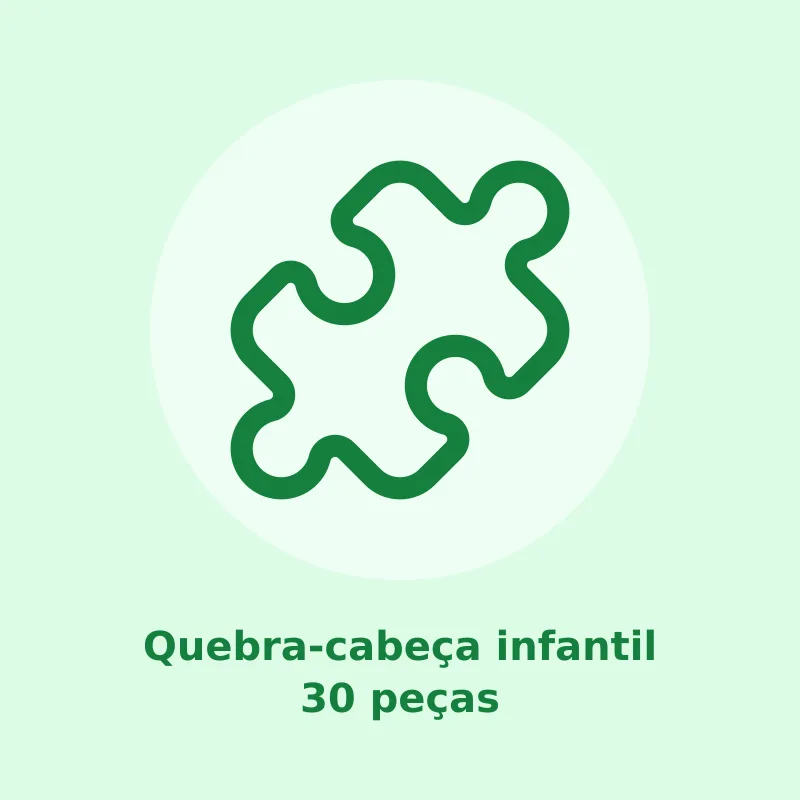 Quebra-cabeça infantil 30 peças