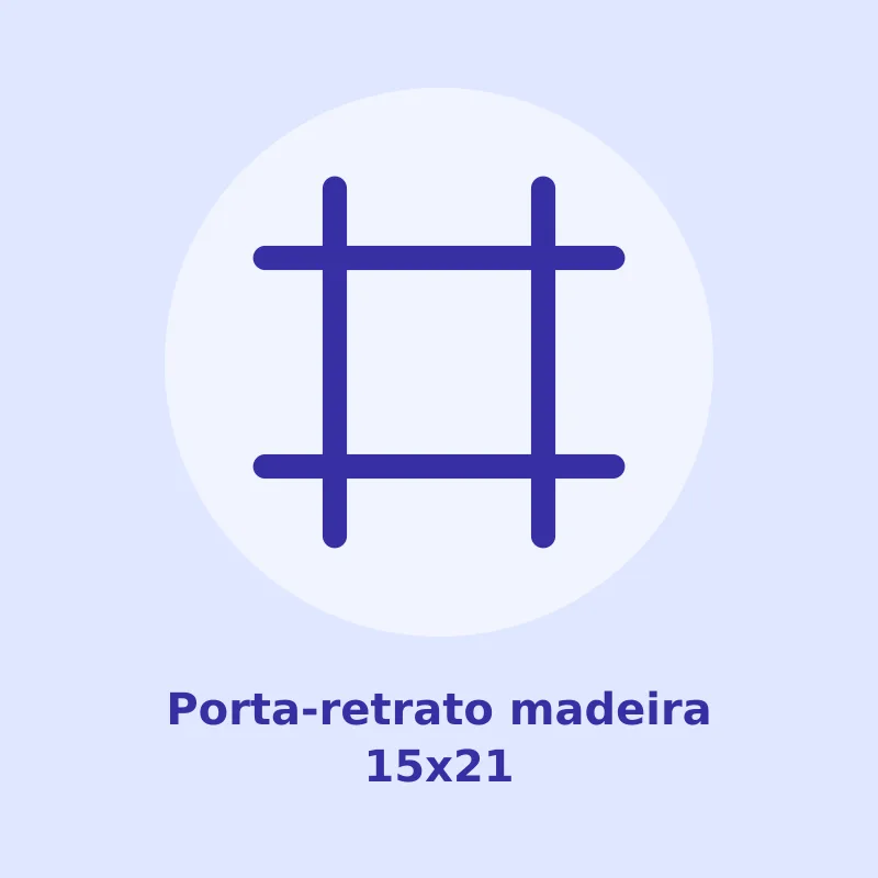 Porta-retrato madeira 15x21
