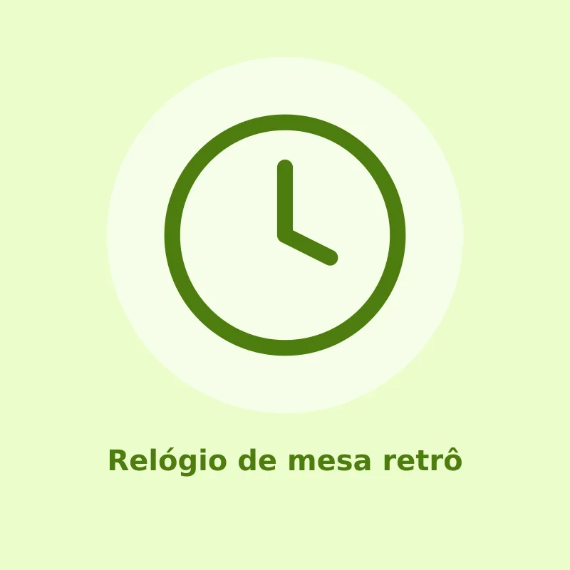 Relógio de mesa retrô