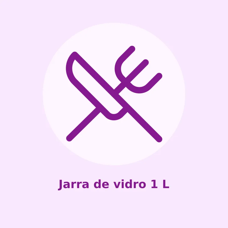 Jarra de vidro 1 L