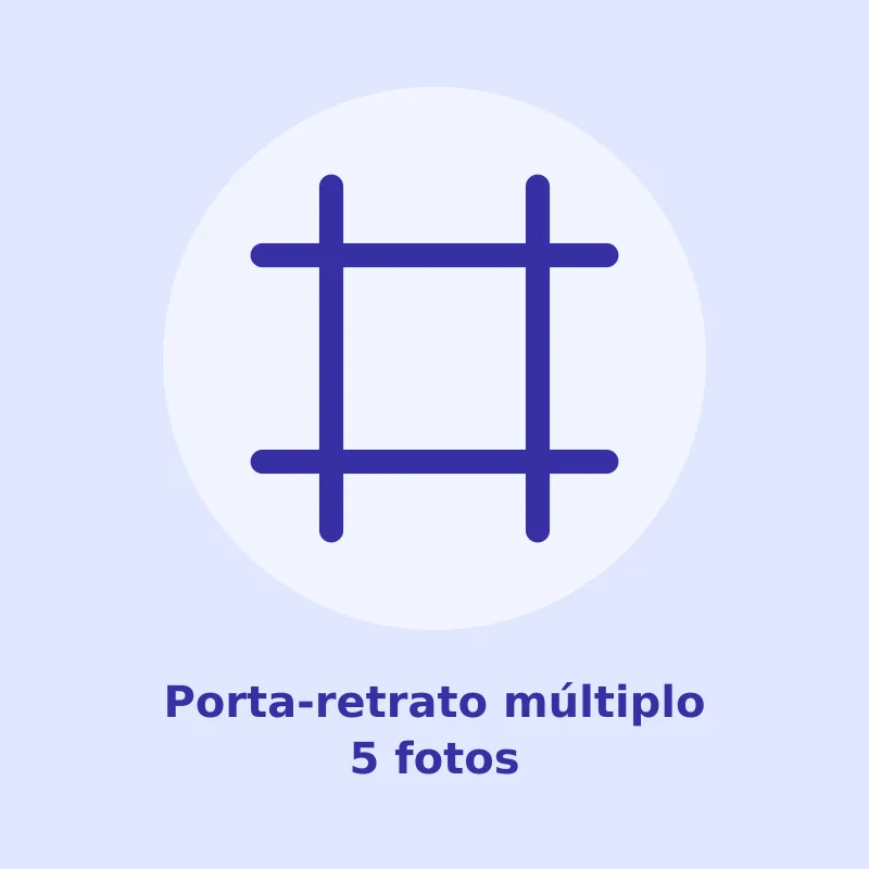 Porta-retrato múltiplo 5 fotos